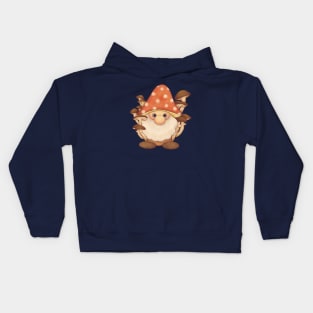 Cute Woodland Mushroom Gnome Kids Hoodie